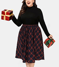 PLUS SIZE MIDI SKIRTS