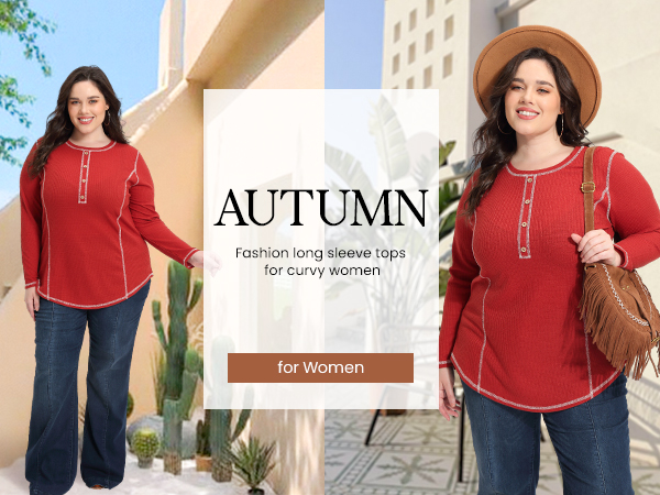 plus size fall tops