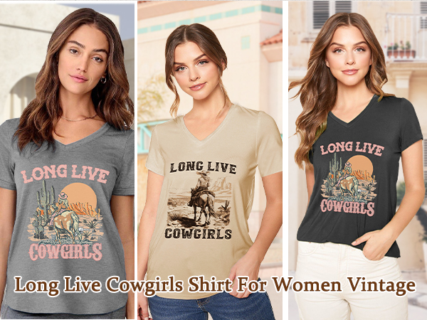 western long live cowgirls shirt