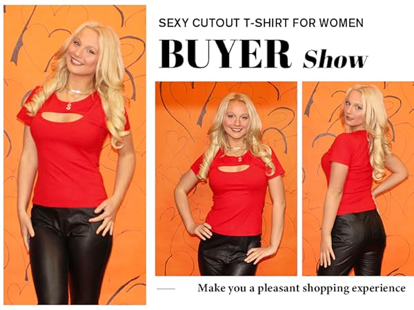 Cutout tops for women