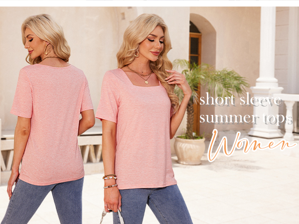 short sleeve summer tops for women