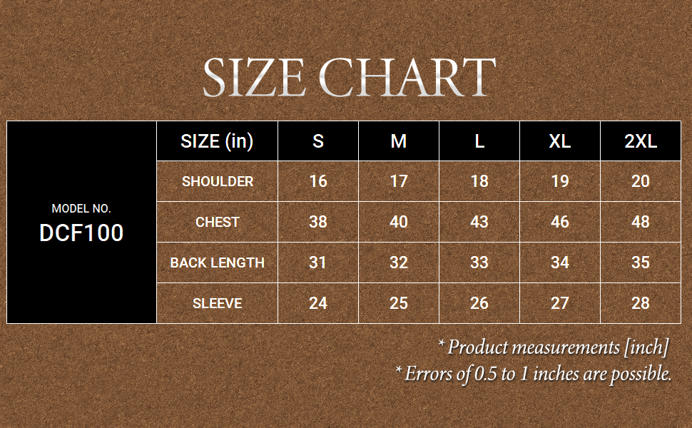 DCF100-A+ Size Chart-1