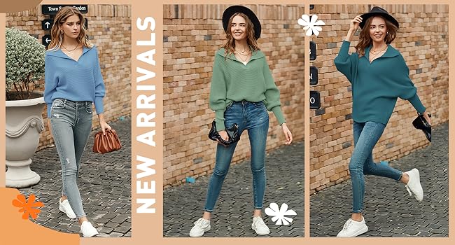 Solid Color Loose Knitted Fall Jumper Tops