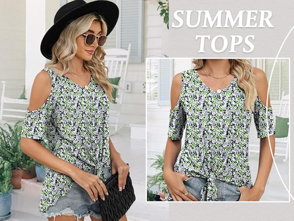  V Neck Shirts Casual dressy tops sexy blouses summer clothes