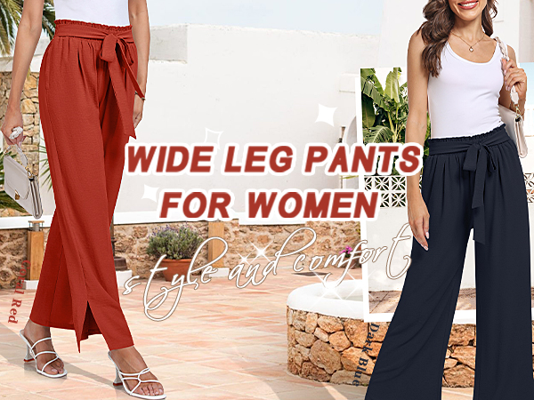 womens wide leg pants