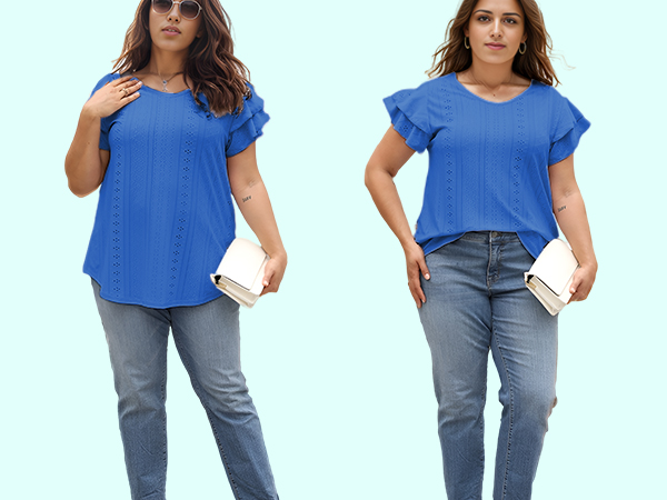 Wardrobes essential womens plus size blouses