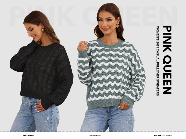 Women''s 2023 Casual Pullover Sweaters