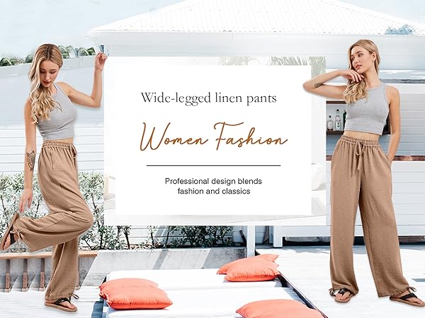 WIDE LEG PANTS FOR WOMEN