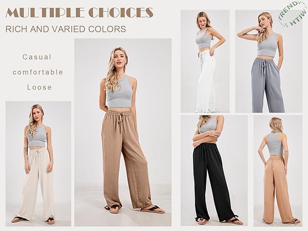 WIDE LEG PANTS FOR WOMEN