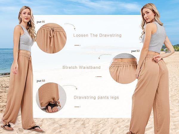 WIDE LEG PANTS FOR WOMEN