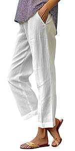 linen pants women