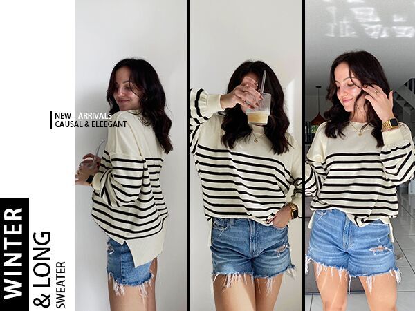 Women Knit Pullover Sweater Tops