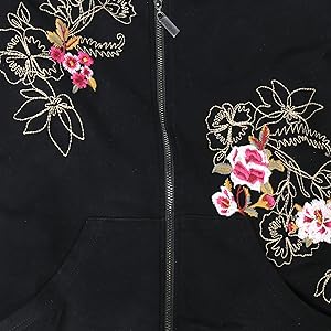 embroidery detail blackack