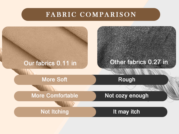 0.11 inches material is more soft and comfortable than 0.27 inches material 