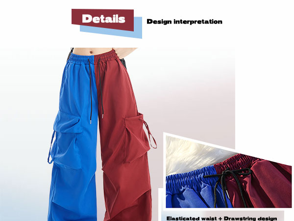 Elasticated waist + Drawstring design;Convenient and free adjustment