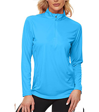 Women''s UPF50+ Long Sleeve UV Sun Protection Shirts 1/4 Zip Quick Dry Rash Guard Workout T-Shirt