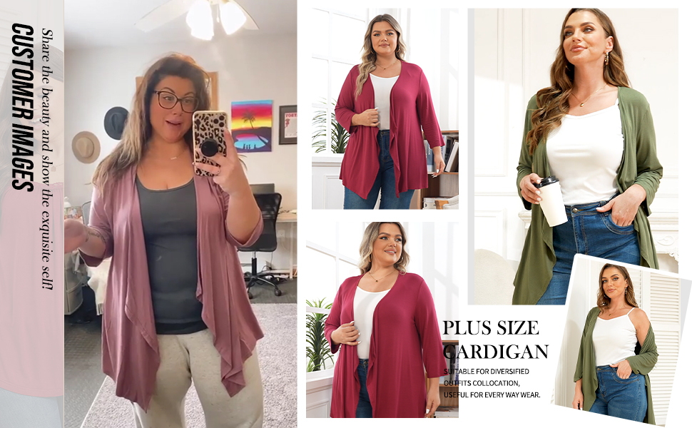 plus size cardigans 