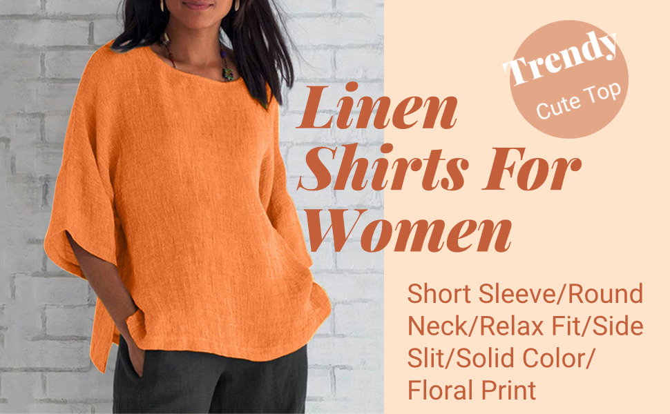 linen shirts for women summer