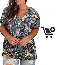 plus size printed shirts