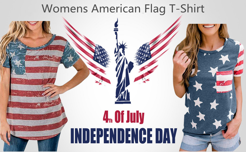 Women''s American Flag Shirt