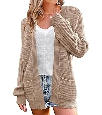 Open Front Long Sleeve Cardigan Sweater