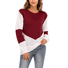 Womens Wine Red Sweaters