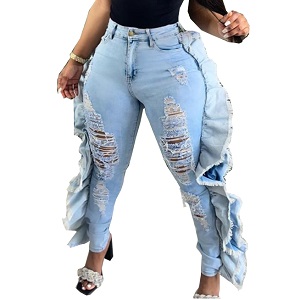 Ripped Denim Pants