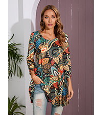 paisley tunic tops 