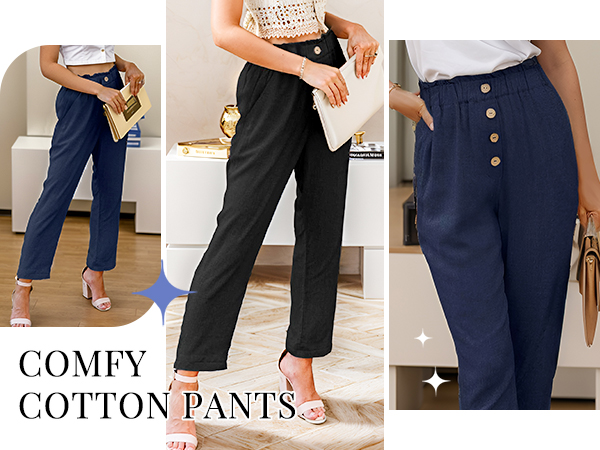 cotton pants womens pants comfortable pants for womens dress pants for work