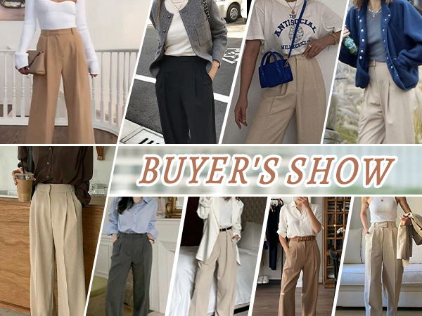 business casual outfits for women high waisted loose pants for women womens casual work pants 