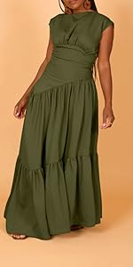 Summer Sleeveless Loose Flowfy Maxi Dress