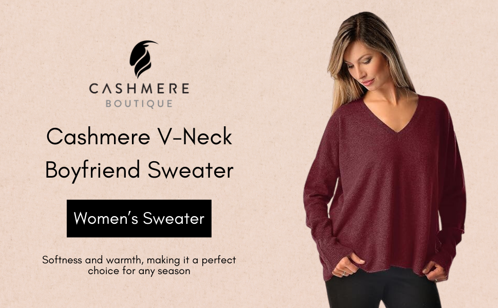 V-Neck Boyfriend Sweater