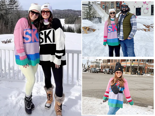 Oversized Color Block Sweaters