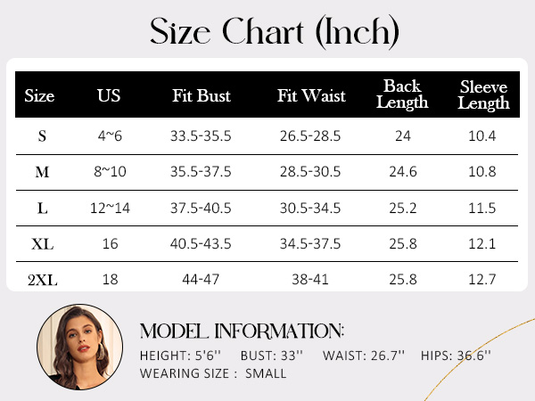 Size Charts