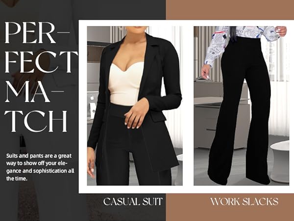 black slacks women high 