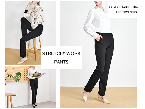 TAPATA Straight Leg Dress Pants