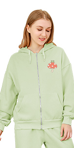 Mushroom Frog Zip Up Hoodie