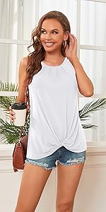 Loose Sleeveless Tank Tops