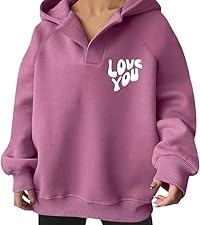 Womens Oversized Hoodies Fall Fleece Cozy Trendy Sweatshirts Long Sleeve Sweaters