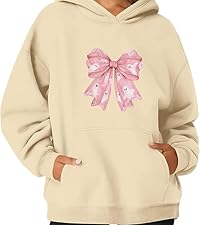 Halloween Hoodies For Women 2024 Tees Girls Loose Casual Fall Fleece Long Sleeve Sweatshirts