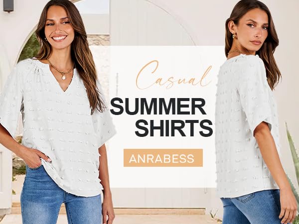 ANRABESS Shirts for Women Trendy