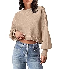 Crewneck Cropped Sweater