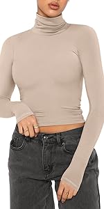 fitted t shirts for women,cropped long sleeve tops for women,going out tops