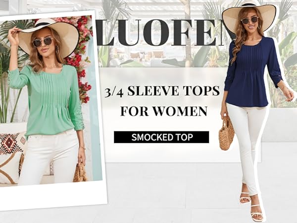 "blouses for women 3/4 sleeve tops for women dressy tops for women short sleeve tops for women"