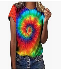 Girls Tie Dye Gradient Tshirt