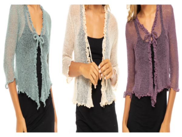 ruffle shrug