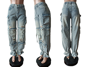 Cargo jeans pants