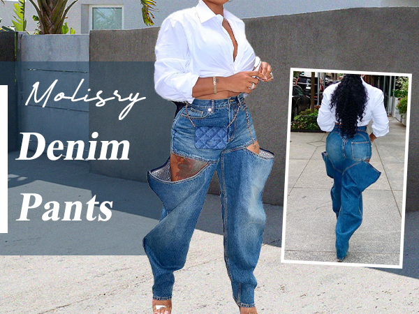 Cargo jeans pants