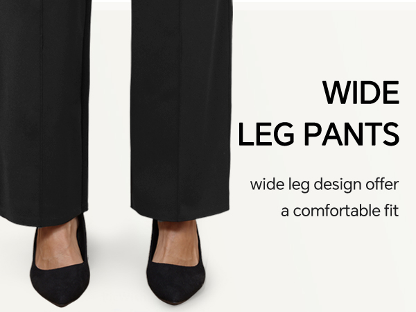 Agenlulu Dress Pants for Women Elastic High Waist Straight Leg Pants Business Casual Office Work