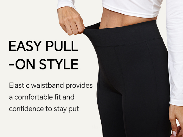 Agenlulu Dress Pants for Women Elastic High Waist Straight Leg Pants Business Casual Office Work